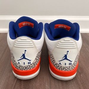 Men’s Jordan 3 Retro Knicks size 11 good condition to like new condition.